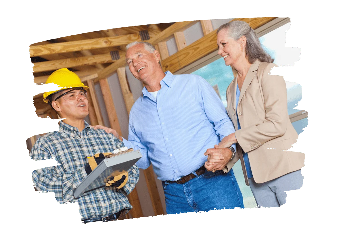 homeowners and contractor planning